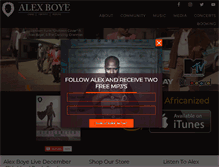 Tablet Screenshot of alexboye.com